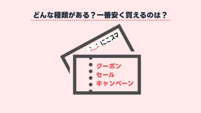 【最も安いのは？】にこスマのクーポンやキャンペーンコードを解説